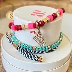 Bomb Party RETRO Stack RBP5727 Tell me about it, Stud. Bracelet Set HTF